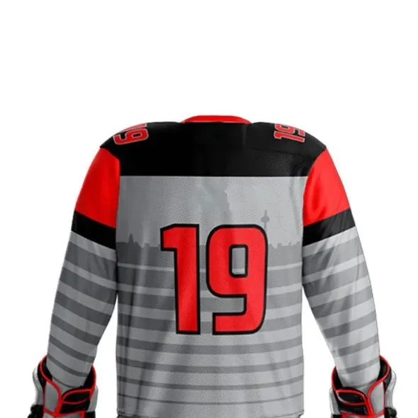 Wholesale Ice Hockey Uniform Custom Made Sublimation Print Logo Blue Design Team Youth Mens Hockey Uniform