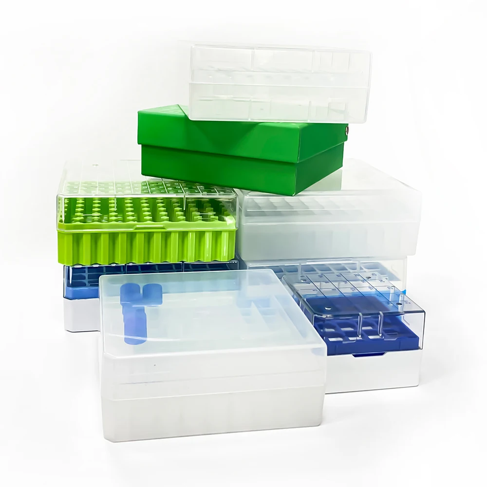 Plastic Cryovial Storage Box Lab Cryovial Box Cryo Tube Rack