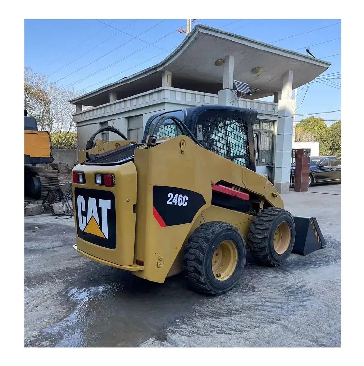 Loading Weight 1 Ton Used Caterpillar Cat 246c Used Skid Steer Heavy Duty Engine