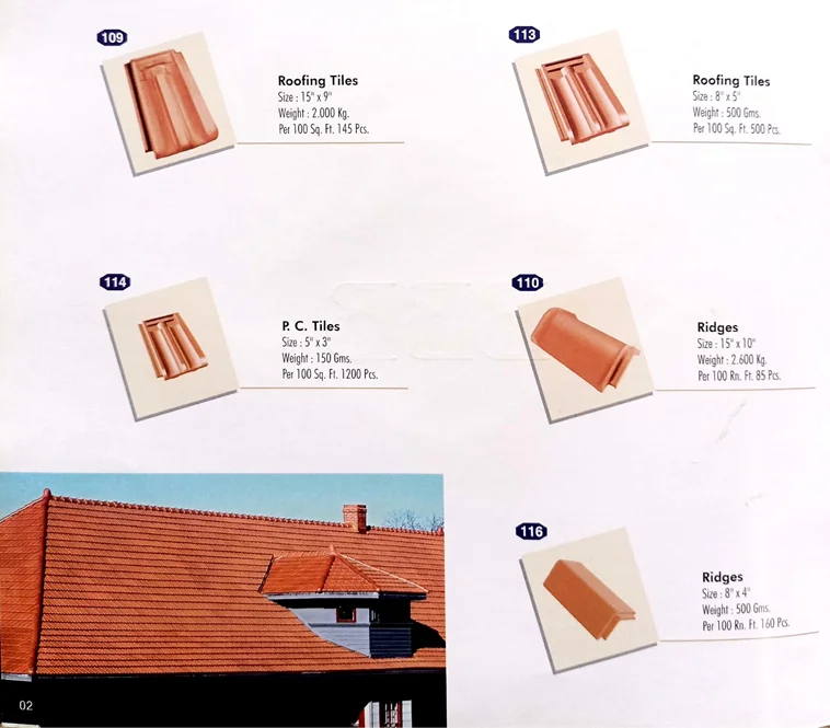 clay Terracotta Roofing Tile