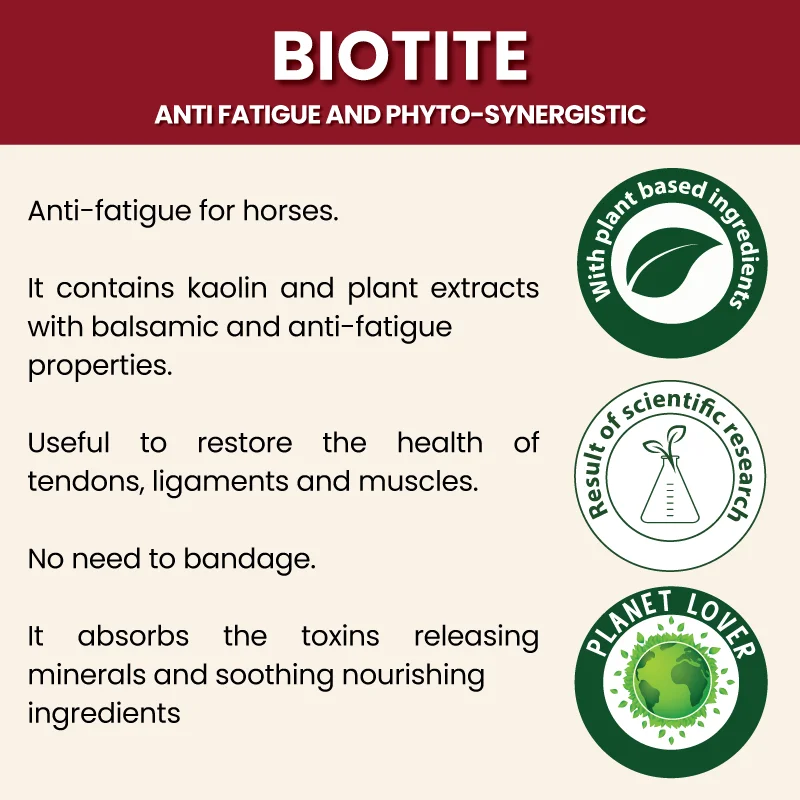 Top quality made in Italy plant based formulation BIO TITE natural anti fatigue clay for horses
