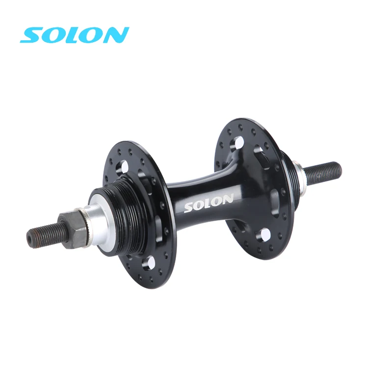 Solon Bicycle Hub For Fixie Bike Nut Type Aluminum Hub For Fixed Gear Bike Track Bike Sealed Bearing 32H 36H Freewheel Rear Hub