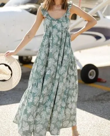 2023 New Arrivals Trending Boho Bohemian Solid Dyed Long Maxi Casual Sun Dresses Women Casual Summer Dress