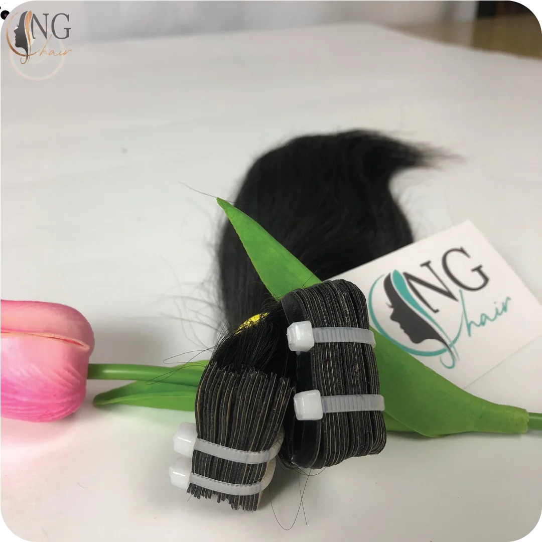 Hottest Trending Human Hair Extensions 100% Remy Unprocessed Virgin Hair, Straight Tape In Hair From Vietnam Vendor