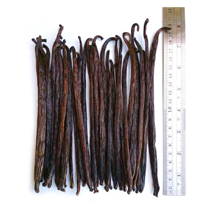 USDA Organic 100% Natural Excellent 6-9 Inch Long Vanilla Pods Dried Vanilla Beans Sri Lanka Bulk Wholesale Certified Organic