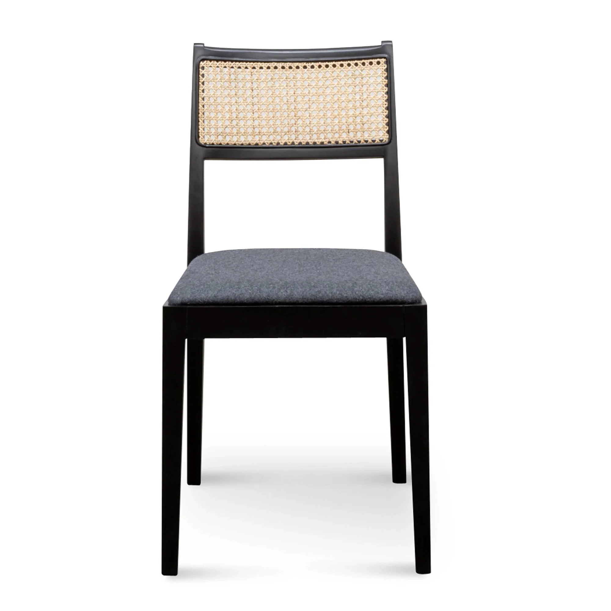 Black Wooden Dining Chair Patio Garden Furniture - Edgar