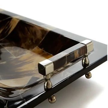 Restaurant Hotels Food HORN Serving Tray Wholesaler Supplier Large Size Horn Dessert & Food Serving Tray At Best Price In India