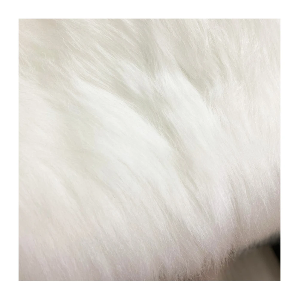 Luxury Quality Knitted Fairy Hair Minky Artificial Faux Fur Fabric used to make winter clothing fashionable jackets