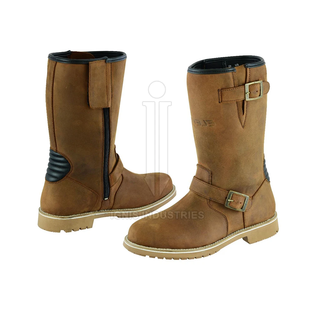 Высокое качество, сделанная из натуральной кожи, обувь для мотоциклов, новый дизайн, обувь для мотоциклов на открытом воздухе