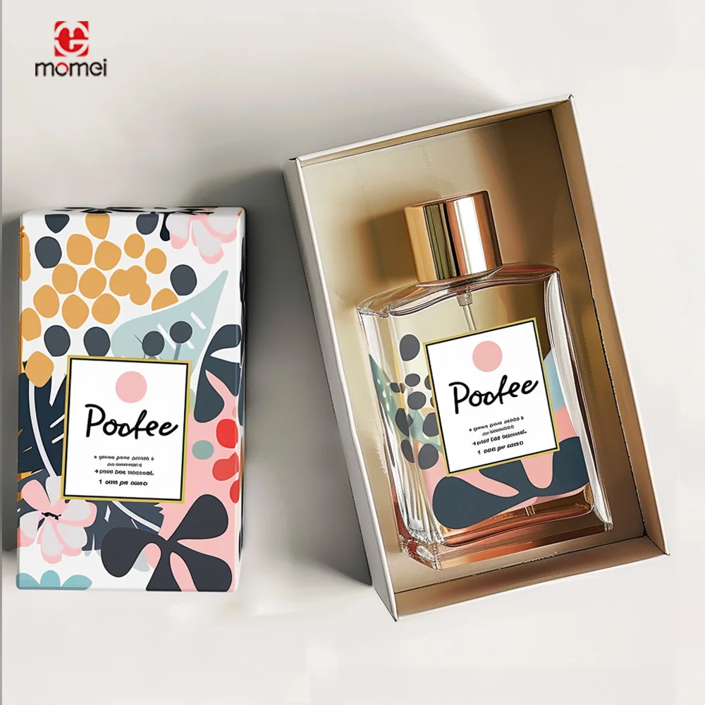 OEM Design Simple Empty Essential Oil Card Board Paper Box Custom Logo Luxury Bottle Cosmetic Perfume Packaging Box