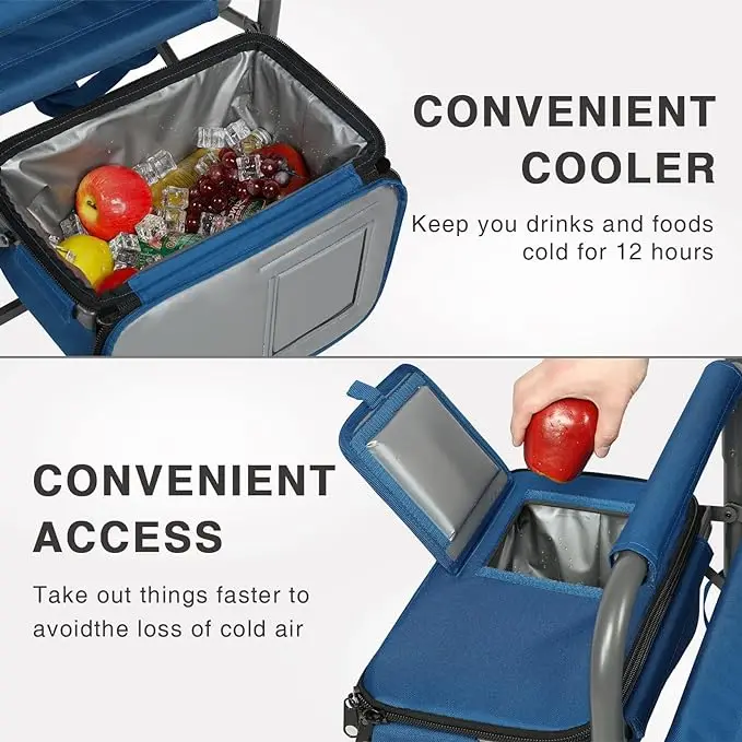 Adjustable Folding Fishing Chair for Outdoor Camping Furniture with Storage Bag