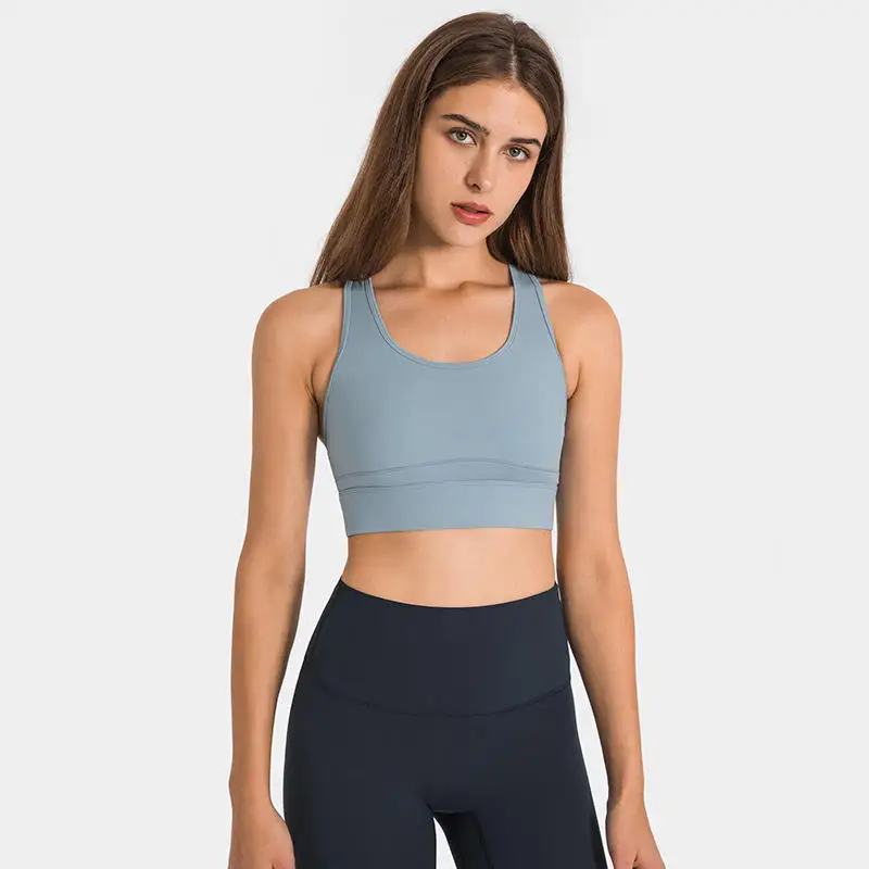 Whole Sale Gym Activewear Yoga Wear Women High Impact Sports Seamless yoga hot sexy xxxx sports bra halter sports bras