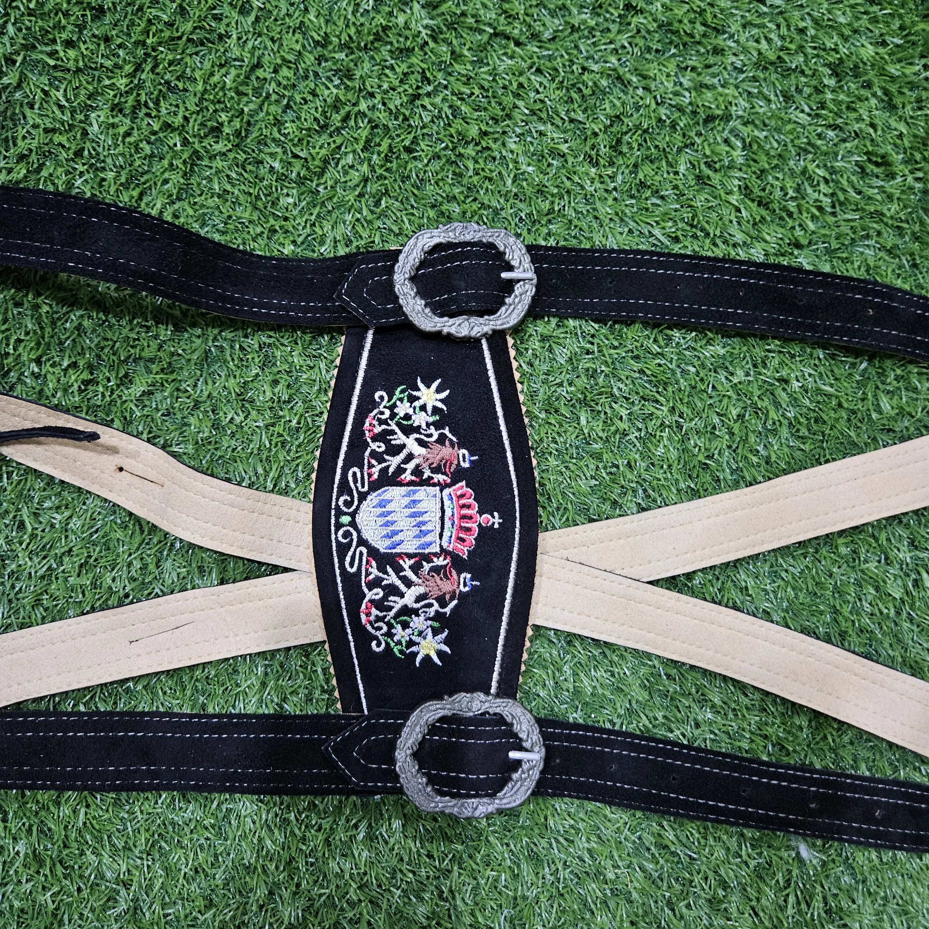 wholesale price original leather black colour bavarian lederhosen with embridorey german festival available in diff size,colours