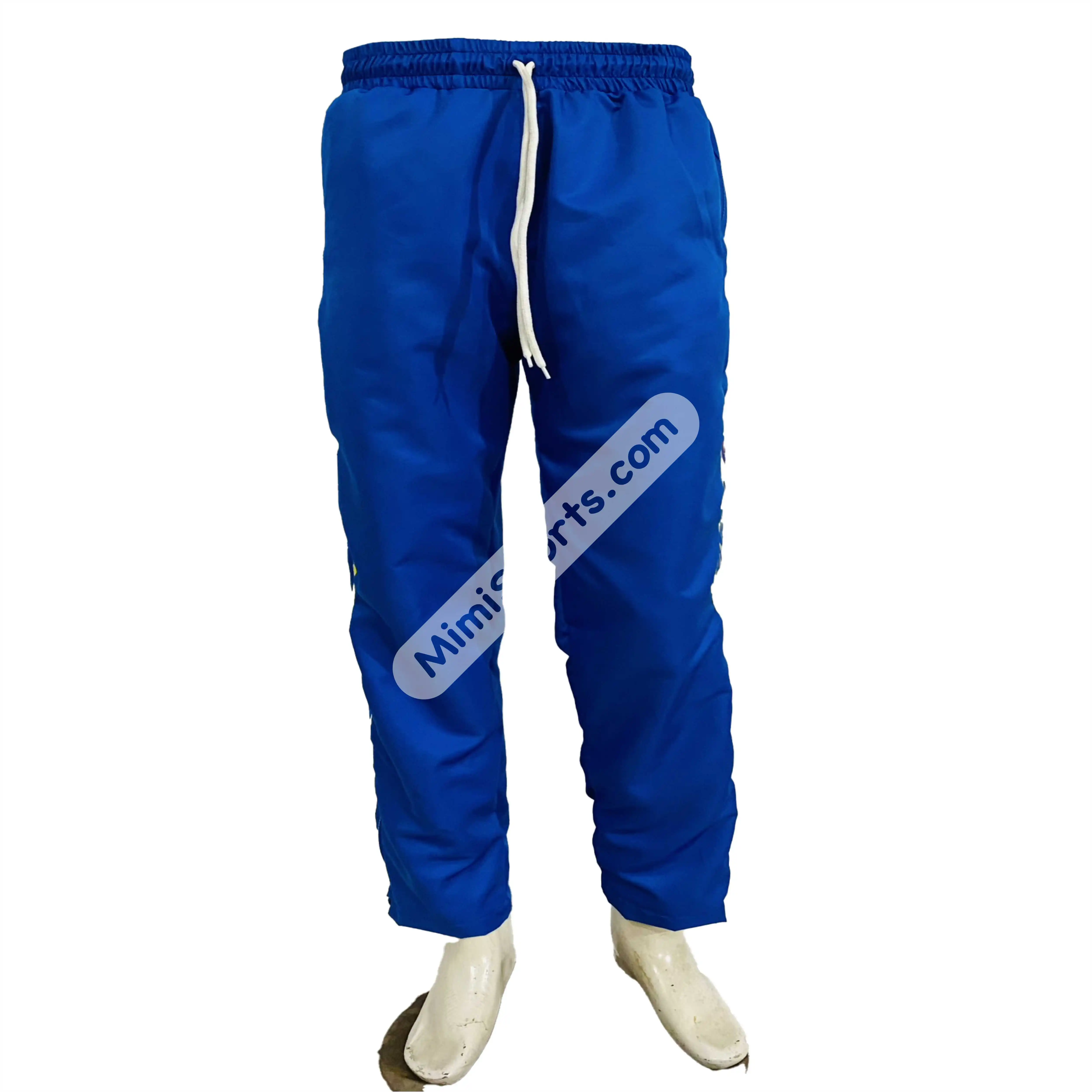 Trending Blue Customer Windbreaker Nylon Pant Custom sweatpants 3m reflective streetwear windbreaker nylon pants for men