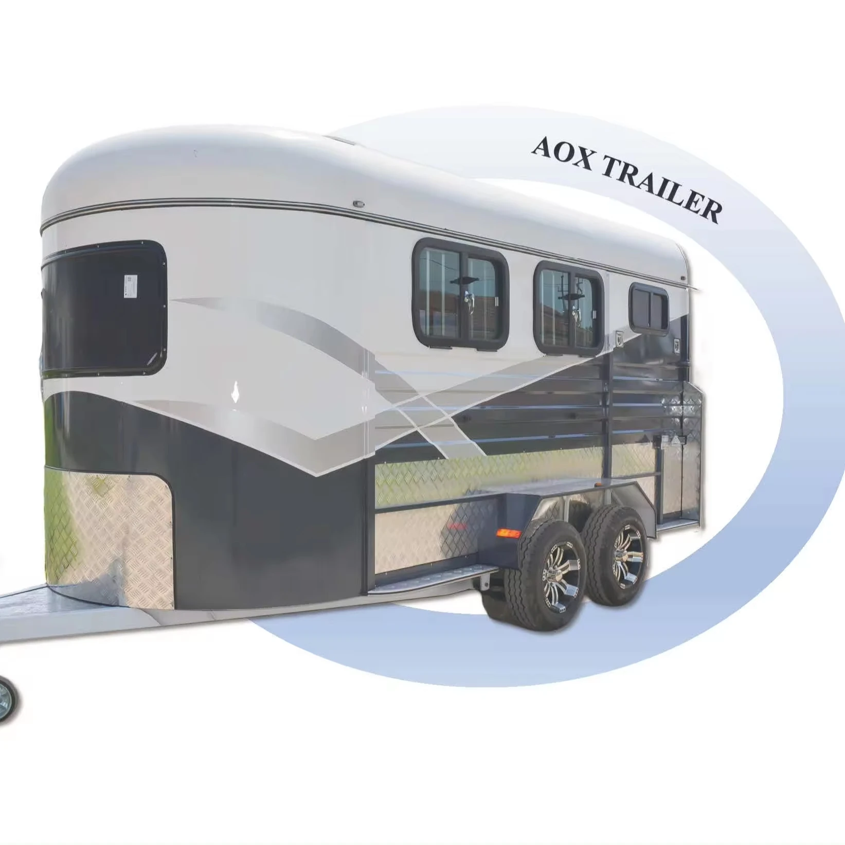 2024 Hot Sale 3 Horse Trailer Standard Angle Load Straight Load Durable use