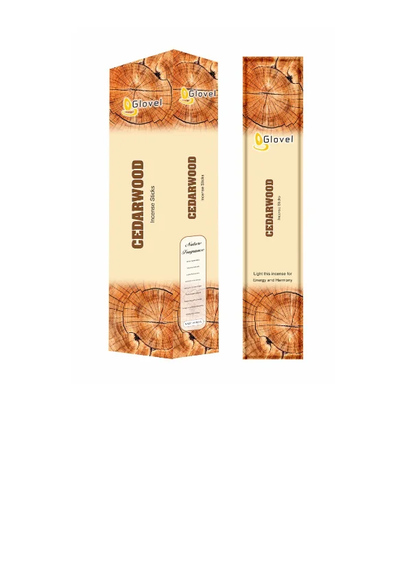 Top Class Cedarwood Fragrance Coloured incense Stick Flat Box 9 Inch Natural Wood Dhoop Sticks for Pooja Exporter from India