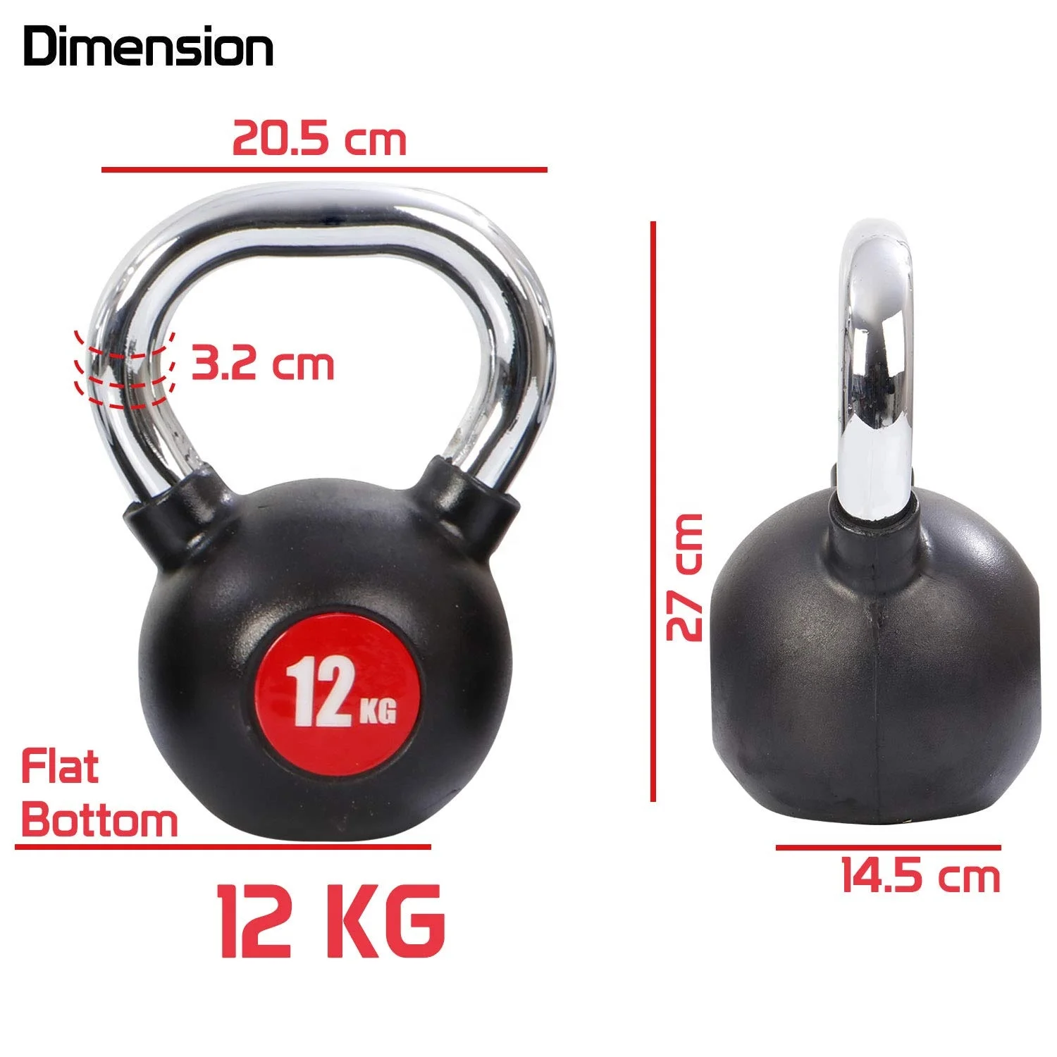 Hot Power Coated Kettlebell Top Grade Fitness Gym Cast Iron OEM Steel Training Universal Logo Color Competition Kettle Bell Set