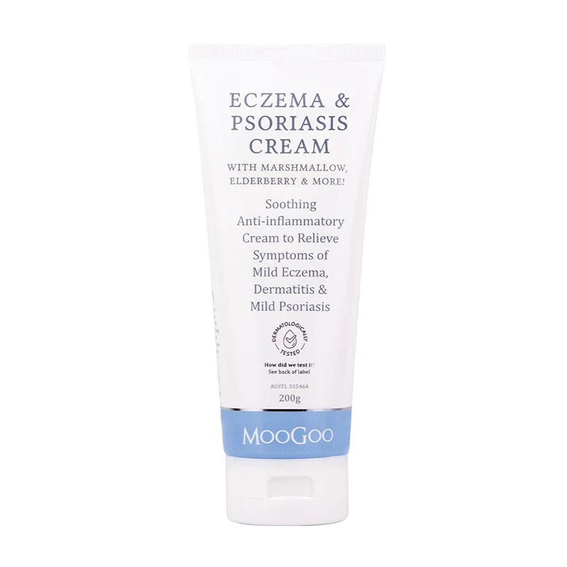 Most Popular Relief of Mild Moogoo Eczema & Psoriasis Cream with Marshmallow and Elderberry with 200g