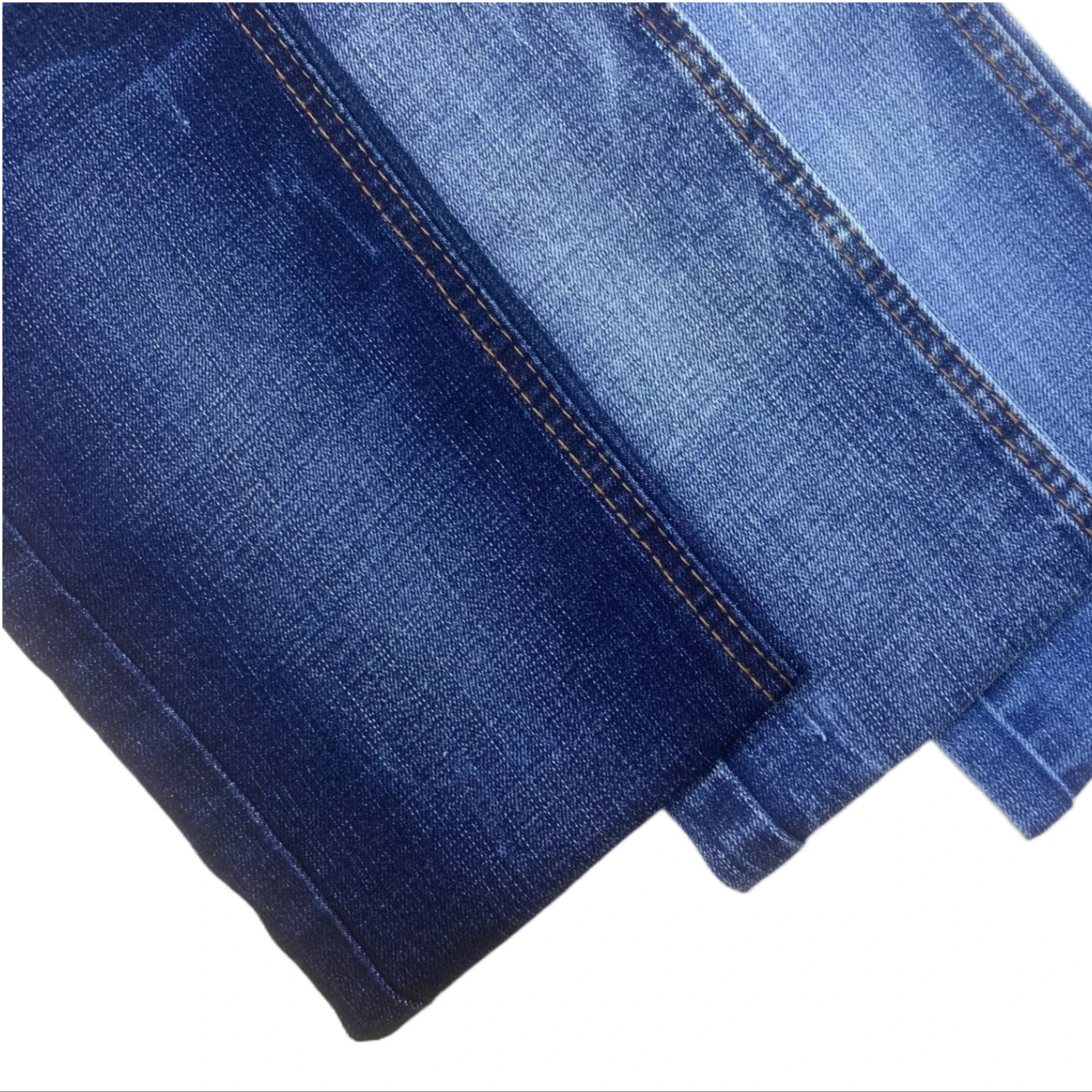 New SLUB DENIM 11OZ heavyweight stretch denim woven mommy jeans Factory Indigo Blue twill denim fabrics