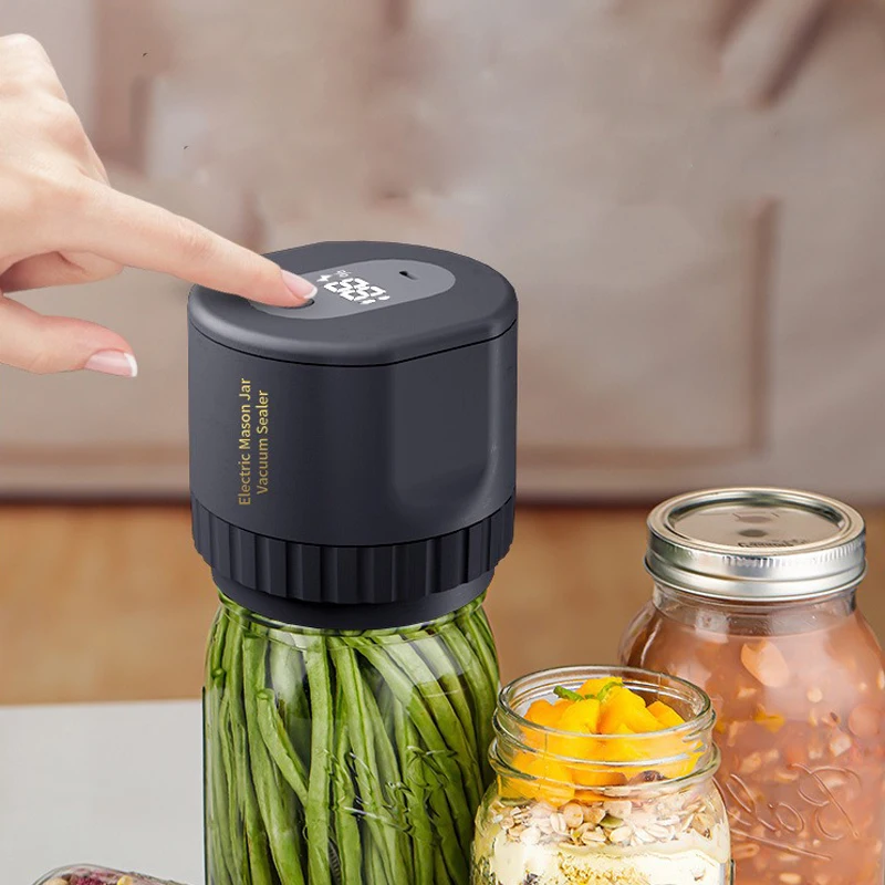 Smart Kitchen Gadgets Mini Food Storage Vacuum Sealer Mason Jar Vacuum Sealer Electric Vacuum Sealer Kit for Mason Jar