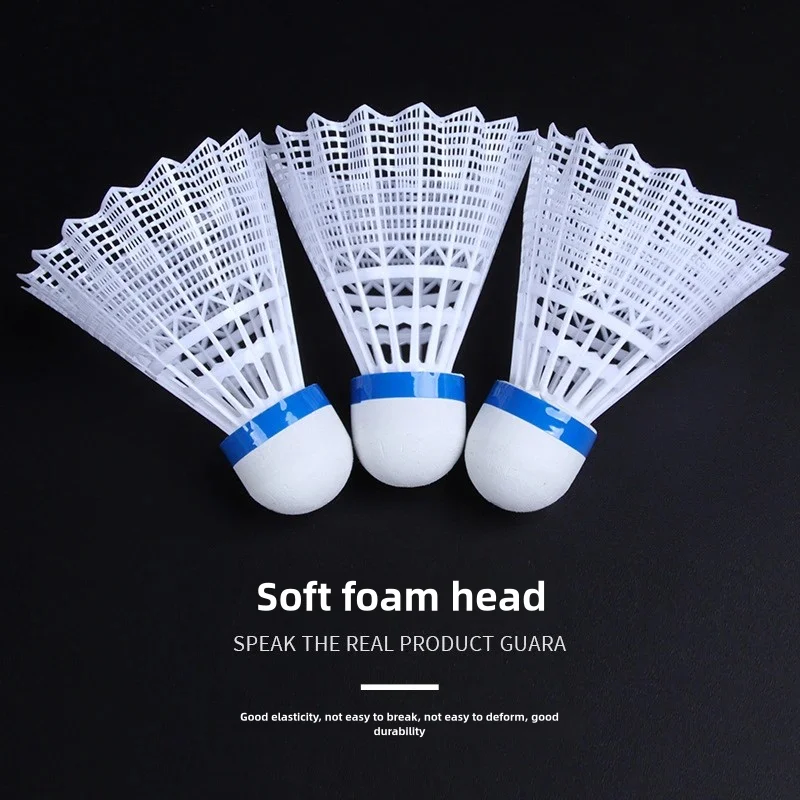 Wholesale Plastic Shuttle Cock white/yellow Colour Badminton Nylon/Plastic Shuttlecock By Standard International