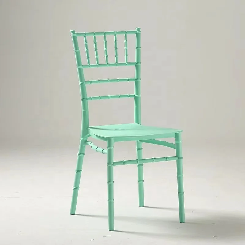 Fashion Wedding Bamboo Chair Dining Living Room Home Office Furniture Hotel Banquet Restaurant Plastic Backrest Chair