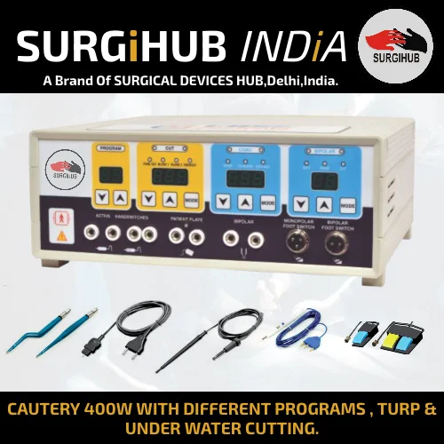 Electric Surgical Cautery Machine 400 W Wholesale Price Digital Electro Surgical Equipment / Cautery Machine Exporter