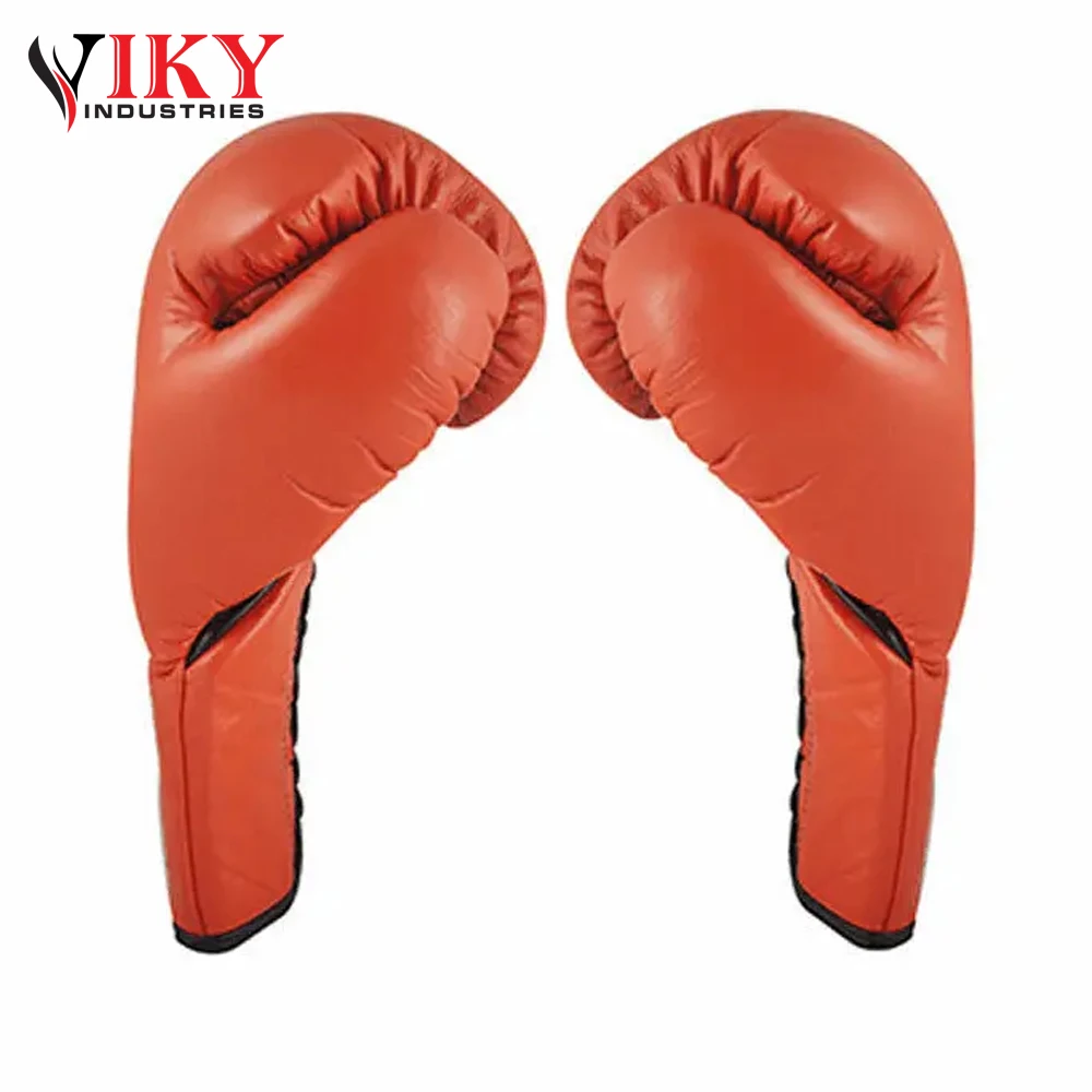 Good Selling Hand Made Customized Logo Print Latest Fighting Training Unique Designs Boxing  Gloves By Viky Industries