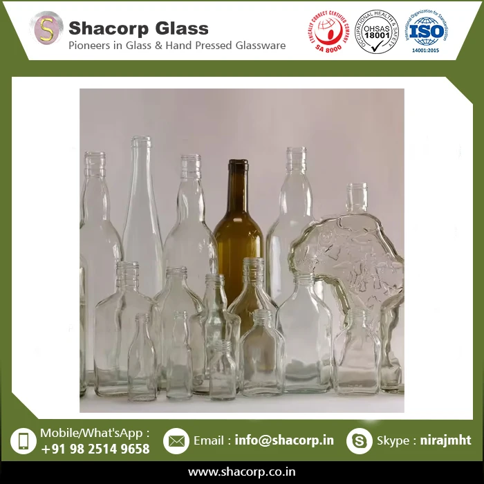 High Quality Custom Designed Liquor Glass Bottles