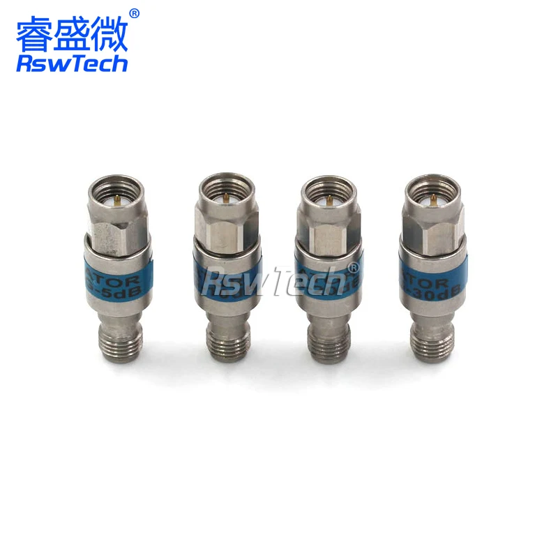 2W SMA Attenuator Male To Female 1db to 3db to10db to 30db jack Connector Coaxial RF Fixed Attenuators