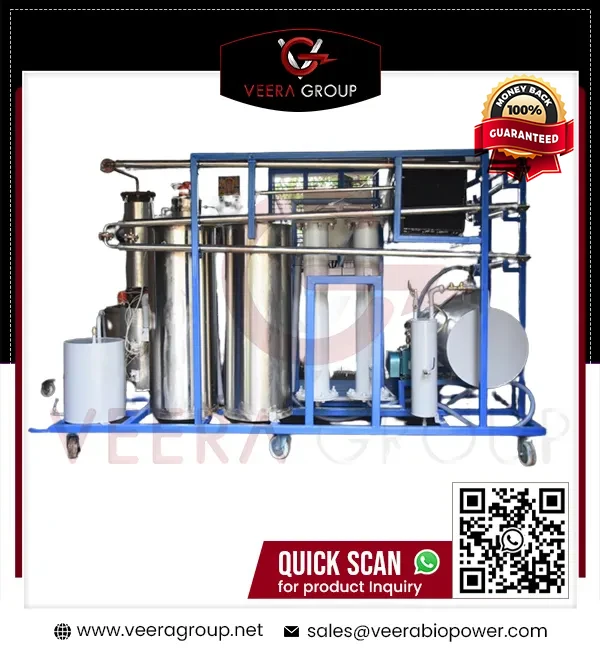 Veera MD75C Molecular Distillation Machine for High Efficiency Diesel Conversion from Waste Oil, Ideal for Refinery Applications