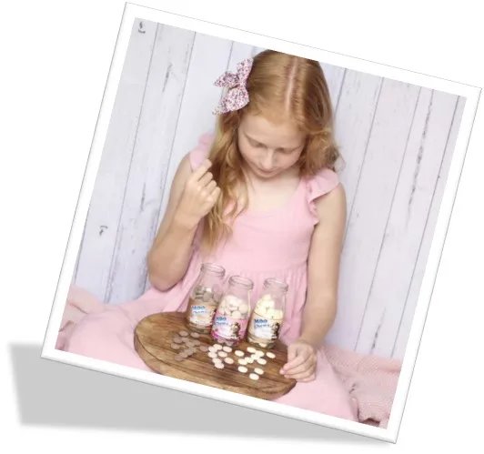 Milk tablets 96 tablets glass bottle Banana High Calcium New Zealand made Healthy Snack Kids and Toddlers