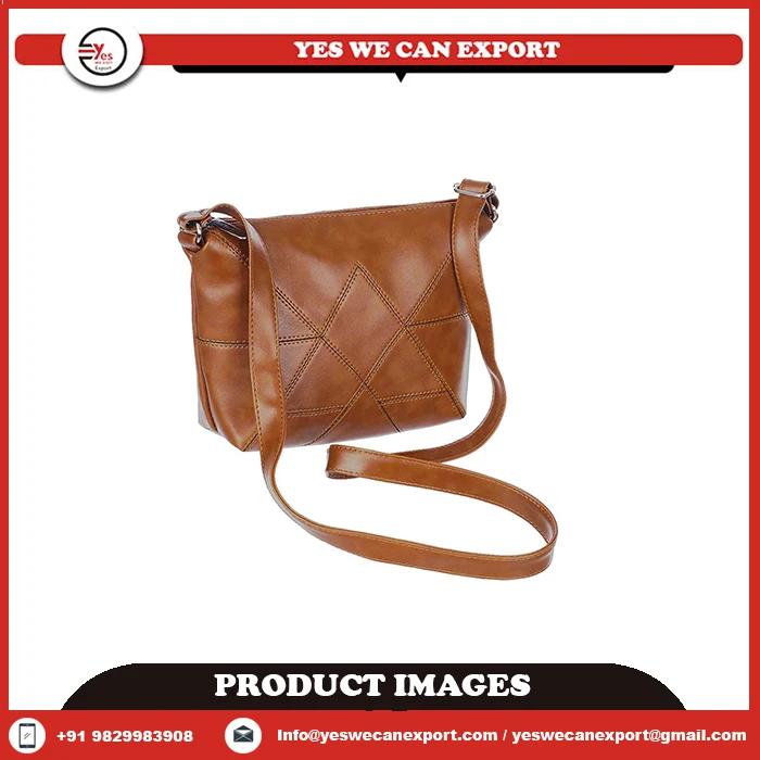Sling Bags For Women Indian Vintage Handmade Genuine Buffalo Leather Unisex Sling Leather Messenger Bag For Sale