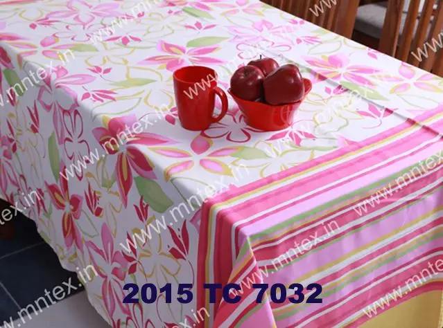 100% Cotton Table Cloth Printed Embroidery Customized Size Design Pattern Table Napkin Home Textiles Bulk Embroidered
