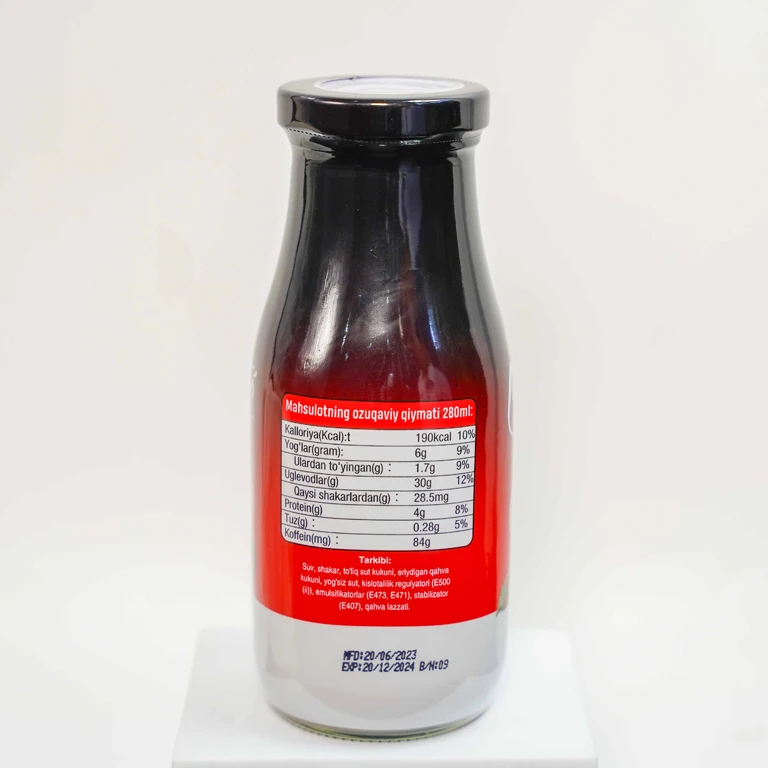 Private Label 280ml Glass Bottle Instant Coffee Drink with Espresso Flavor Vietnam Beverages