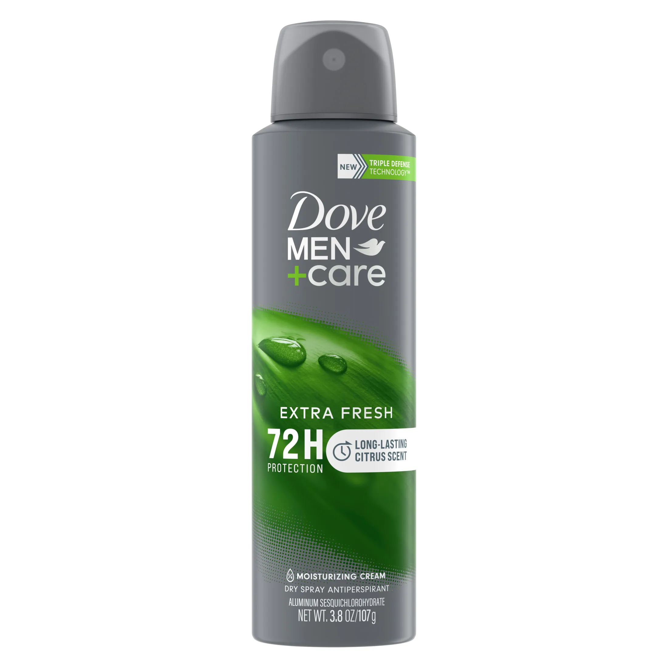 DoveMen+Care Extra Fresh Long Lasting Antiperspirant Deodorant Dry Spray, Citrus, 3.8 oz