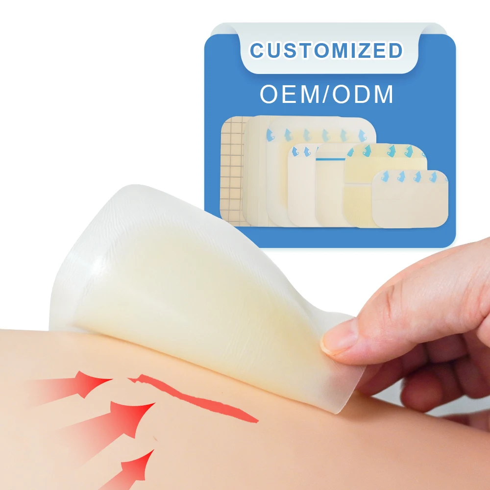 Гидроколлоидная повязка 6*7 см самоклеящаяся для ухода за раной тонкая заживляющая