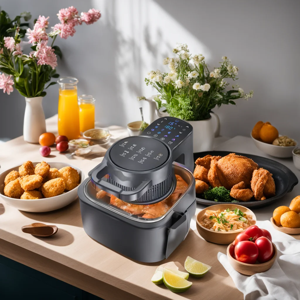 Hot Sales Air Fryer Oven Combo 120V1350W Low-noise Visualized One-Touch Savable Custom Functions