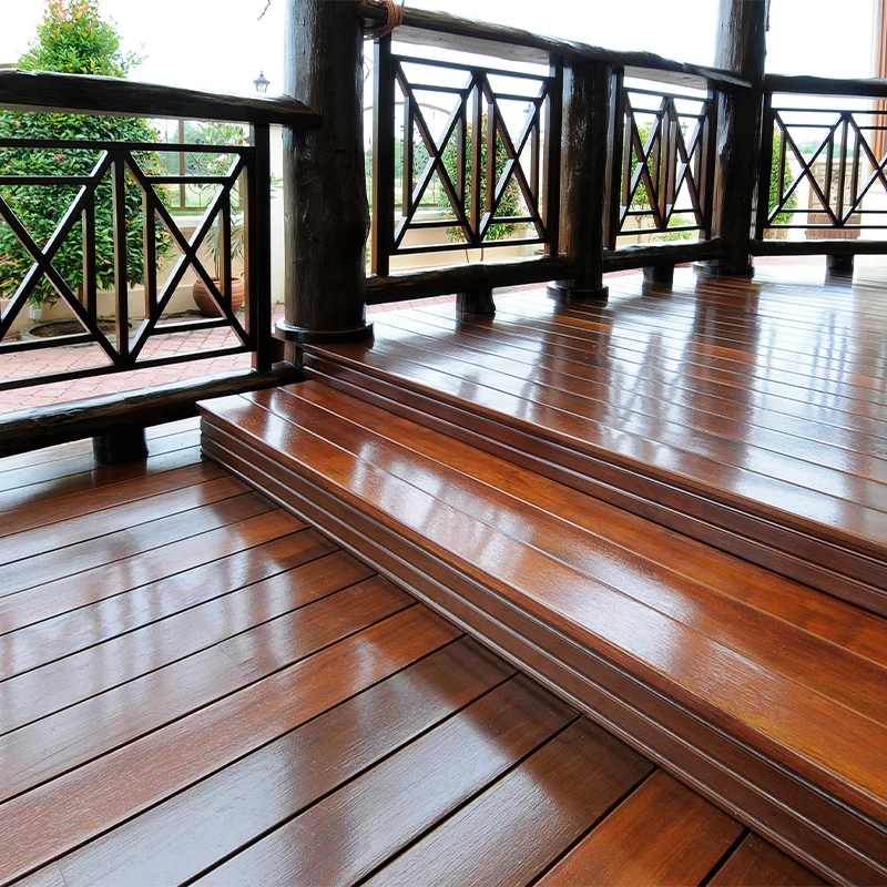 Solid Red Balau Timber Decking Popular Choice for Industrial Outdoor Platforms Terraces Decks and More Solid Wood Style