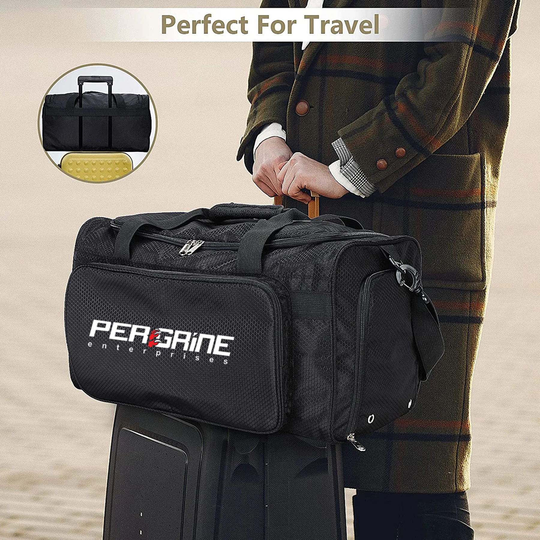 Custom logo print Women Men Workout Sports Gym Bag Travel Duffel bag with Wet Pocket & Shoes Compartment sports bags