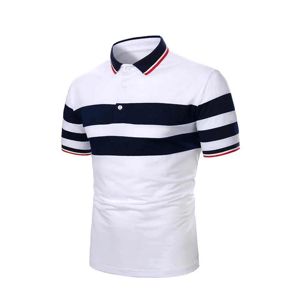 Wholesale Performance Designer Breathable Regular Fit Casual Polo Shirt Ribbed Collar And Cuff Cotton Spandex Polo Shirt Men
