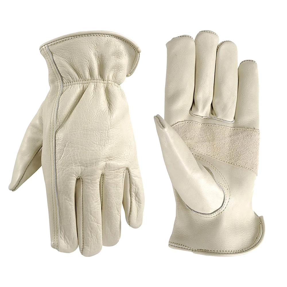 Safety Durable Electric Welding Hand Protection Glove Wear Resistant Gardening Work Anti Slip Cowhide Leather Gloves