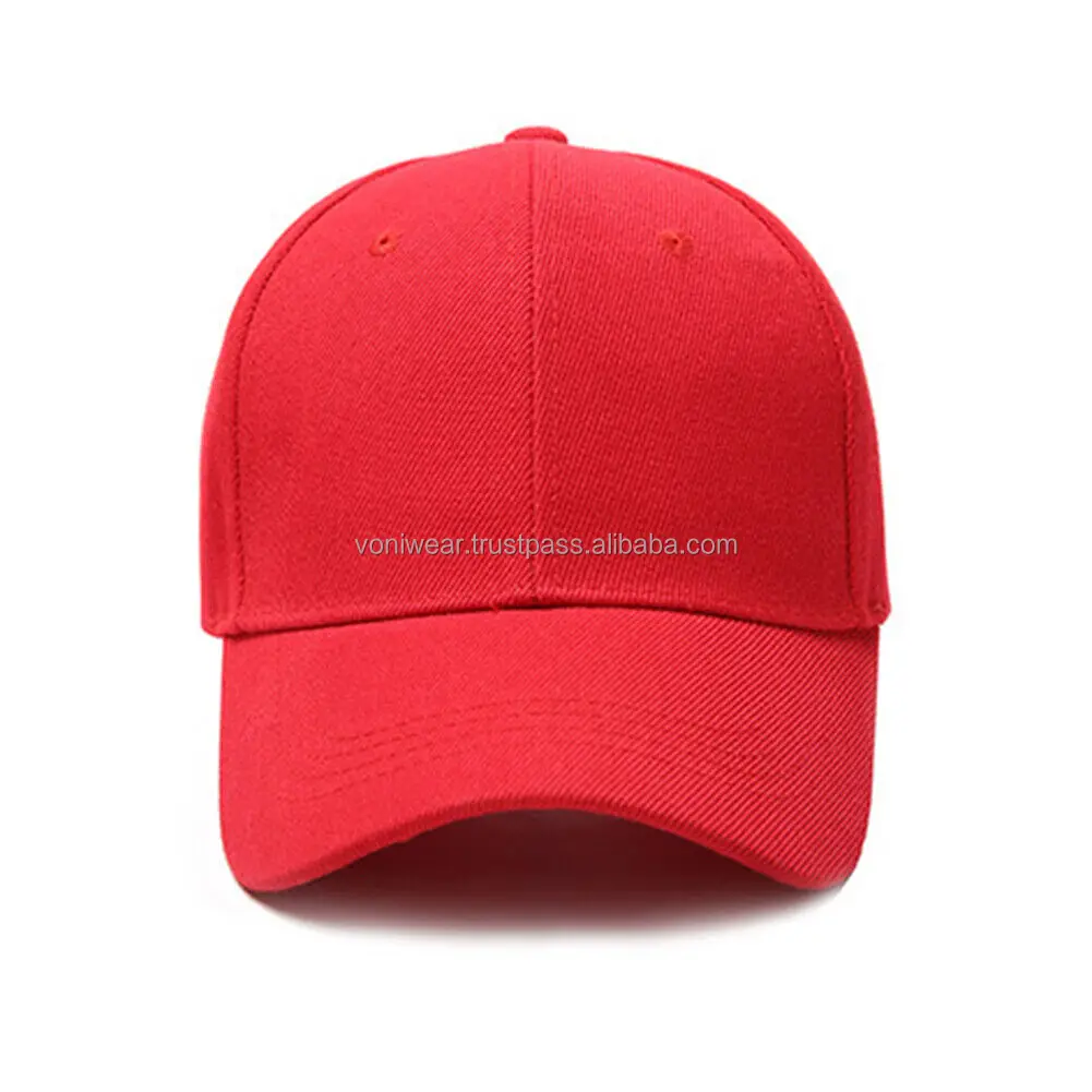 Unisex Baseball Cap Blank Curved Plain Visor Solid Colour Hats Adjustable Custom Design High Quality Unsex Snapback Caps