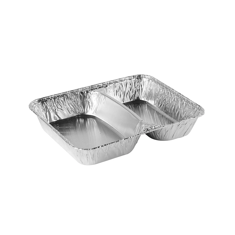High Quality Durable Aluminum Cavity Food Containers Available With Customized Cavity Portions