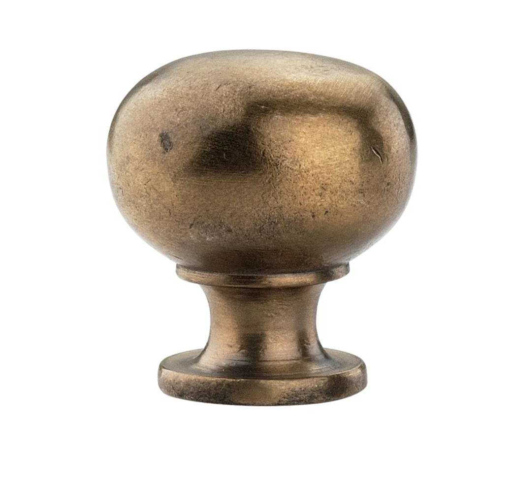 Golden brass decorative cupboard knob good quality knob handmade hand forged solid bronze metal made knob living finish