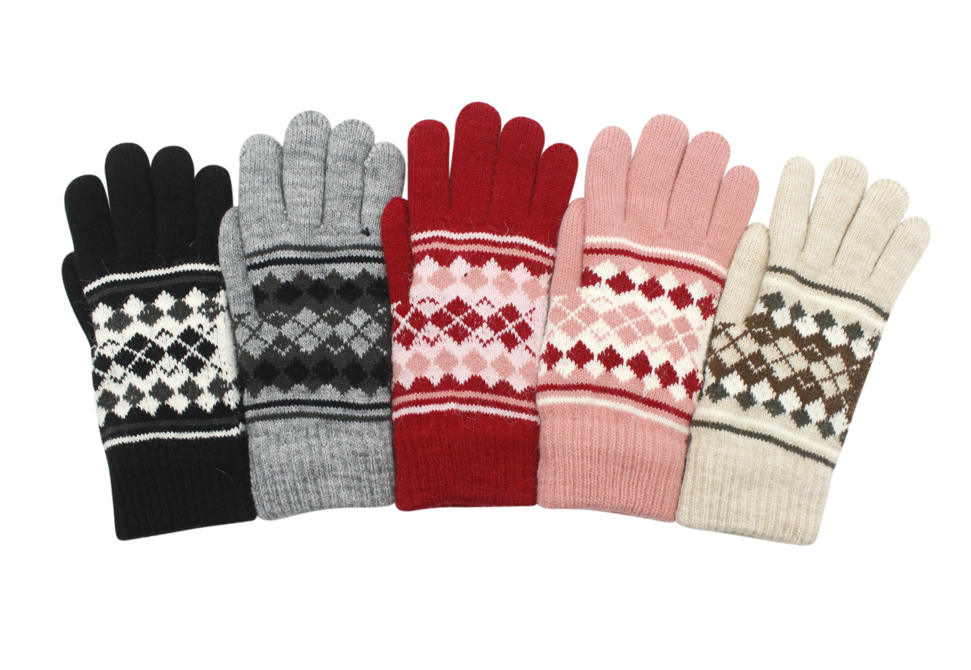 Double Layer Winter Gloves For Women