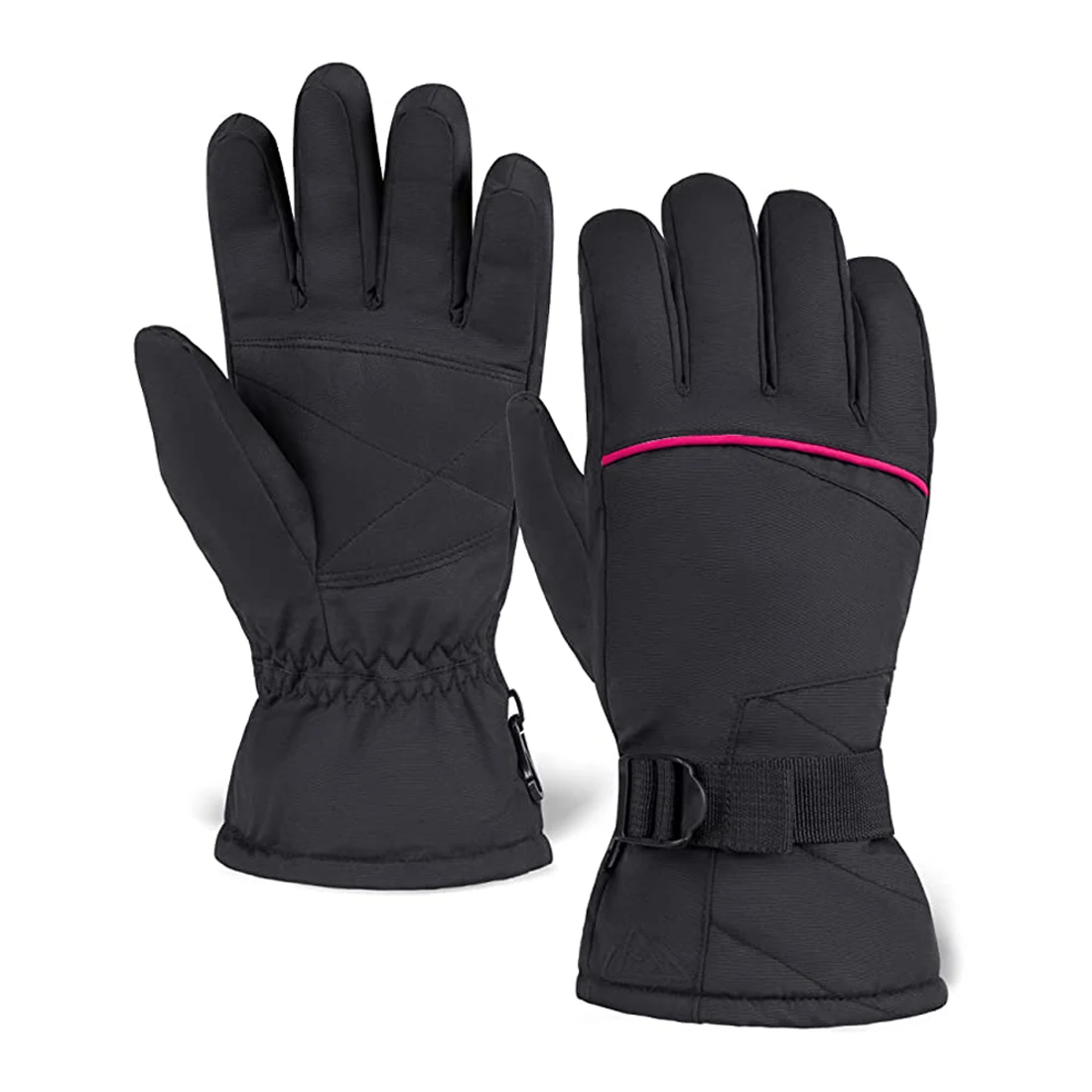 Soft Knit Lining Elastic Cuff Ski Gloves Winter Warm Snowboard Gloves Snowmobile Cold Weather Gloves for Men