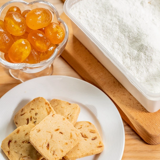 Orange Fragrance Flavor Manufacturer Provide Semi-Hard Wholesale Ivy House Cookie