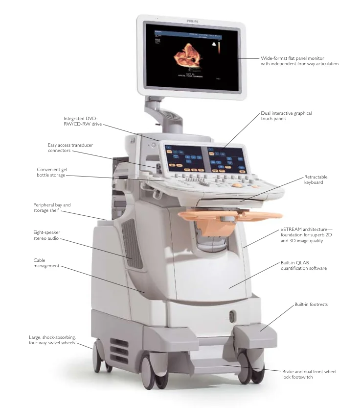 Used Medical Philipps IE33 Ultrasound machine