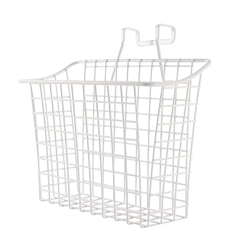 Office Supplies Portable Desk Organizer Storage Baskets Black  Metal Wire Wall Mounted Hanging Baskets File Magazine Rack Holder